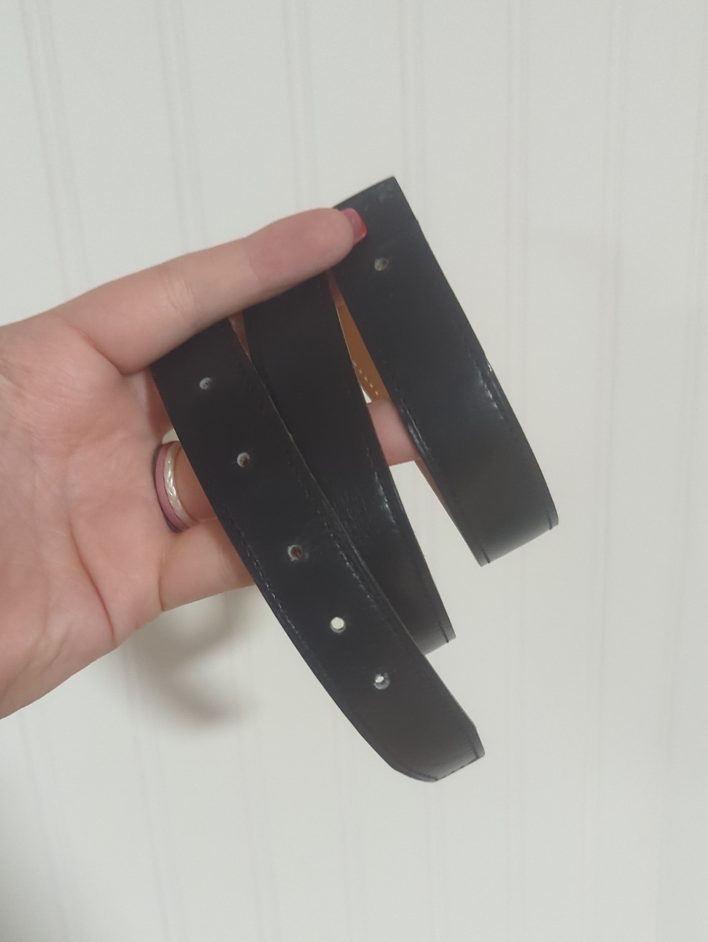 Hermes Black Leather Women's Belt